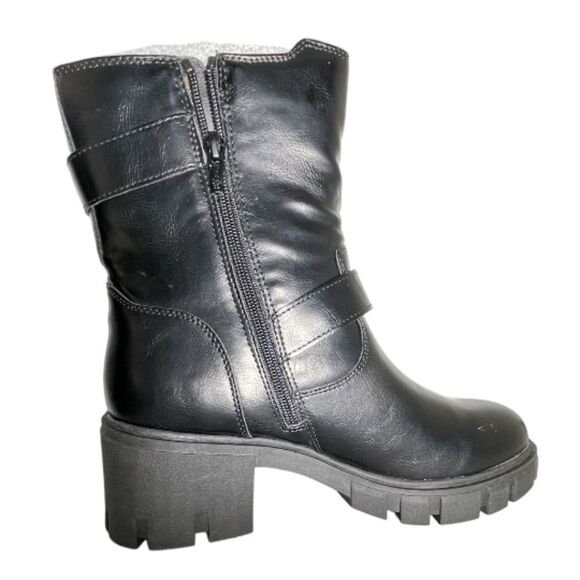 COPY - SUN+STONE  Women's Lionell, ankle boots. color black,  Size: 11 - Picture 5 of 14